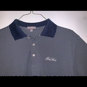 Peter Millar Summer Comfort Sea Island Embroidered Polo - Mens Large